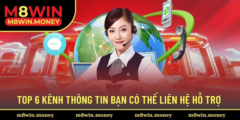 Top 6 kênh được lựa chọn hỗ trợ nhanh chóng